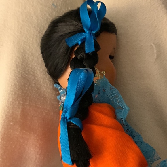 Mexican Tipicas Dolly Jaliscience Folklorico Dancer Doll Vintage - Picture 7 of 14